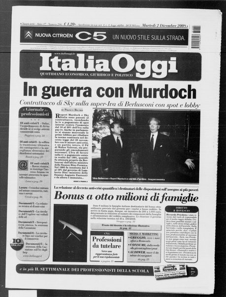 Italia oggi : quotidiano di economia finanza e politica